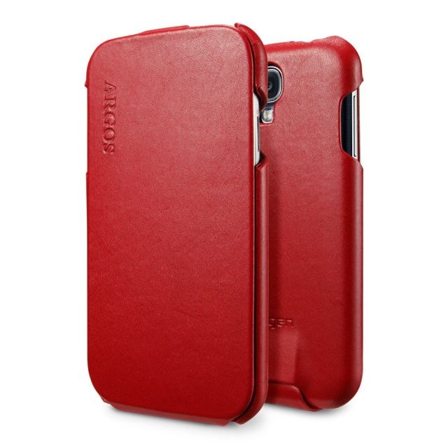 Кожаный чехол SPIGEN для Galaxy S4 - Argos - Красный - SGP10227