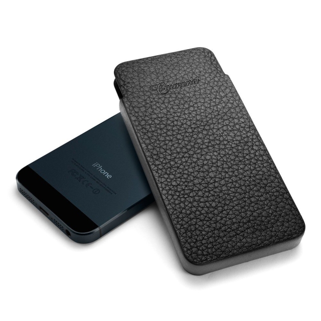 Кожаный чехол SPIGEN для iPhone SE / 5s / 5 - Crumena S - Черный - SGP09515