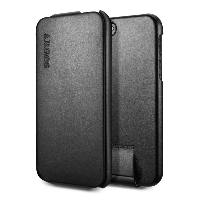Кожаный чехол SPIGEN для iPhone SE / 5s / 5 - Argos - Черный - SGP09598
