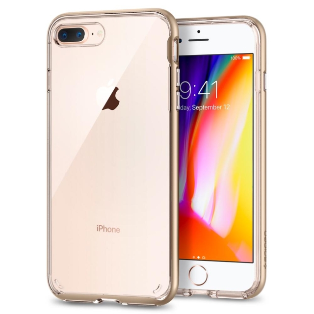 Прозрачный чехол SPIGEN для iPhone 7 Plus / 8 Plus - Neo Hybrid Crystal 2 - Золотой - 055CS22371