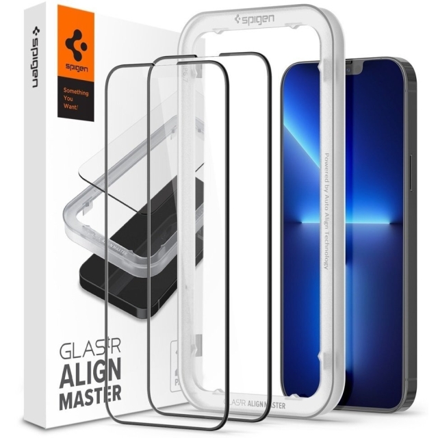 Защитное стекло SPIGEN для iPhone 13 Pro Max - GLAS.tR Align Master - Прозрачный - 2 шт - AGL03377