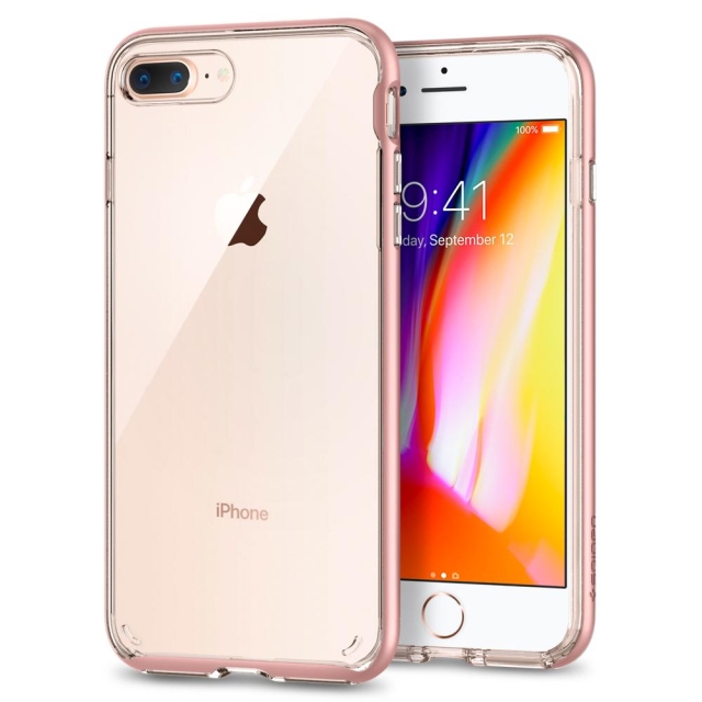 Прозрачный чехол SPIGEN для iPhone 7 Plus / 8 Plus - Neo Hybrid Crystal 2 - Розовое золото - 055CS22369