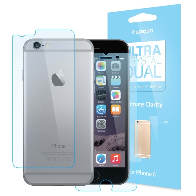 Защитная пленка SPIGEN для iPhone 6s / 6 - Steinheil Dual - Ultra Crystal - SGP11206