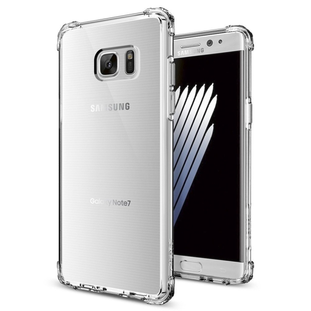 Защищенный чехол SPIGEN для Galaxy Note 7 - Crystal Shell - Прозрачный - 562CS20383