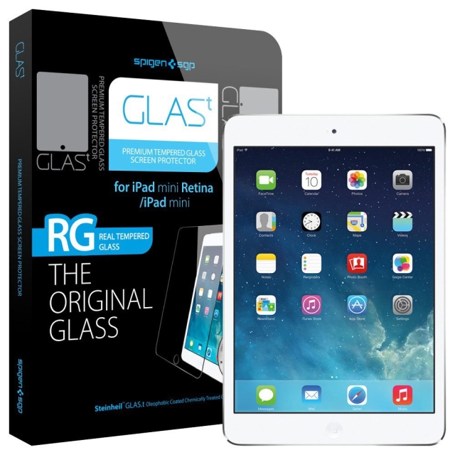 Защитное стекло SPIGEN для Apple iPad Mini / Mini Retina - GLAS.t Premium - SGP09660
