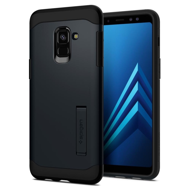 Защитный чехол SPIGEN для Galaxy A8 (2018) - Slim Armor - Синевато-серый - 590CS22752