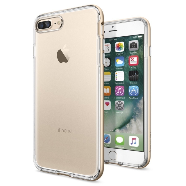 Прозрачный чехол SPIGEN для iPhone 7 Plus / 8 Plus - Neo Hybrid Crystal - Золотой - 043CS20538