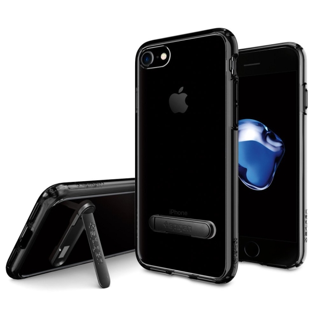 Гибридный чехол с подставкой SPIGEN для iPhone SE (2022/2020)/8/7 - Ultra Hybrid S - Прозрачный-космо - 042CS20839