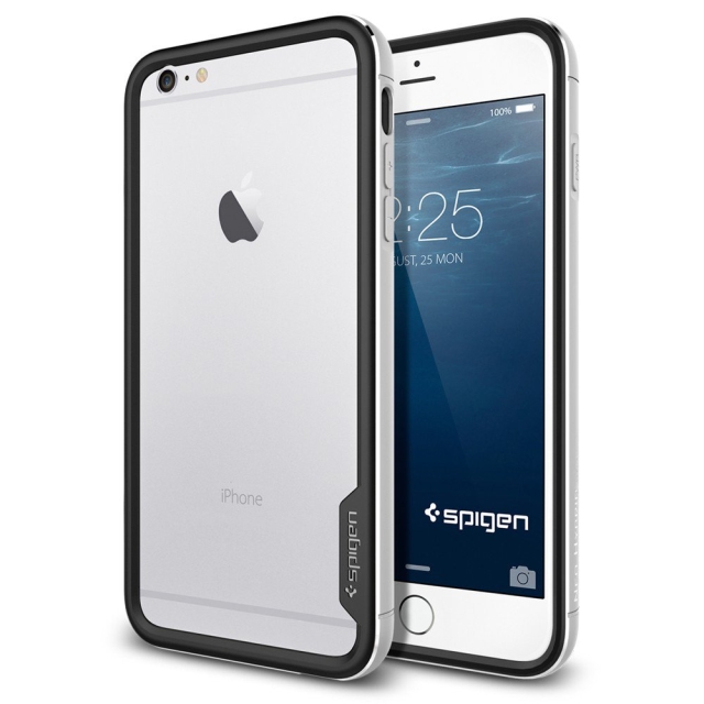 Премиум бампер SPIGEN для iPhone 6s Plus / 6 Plus - Neo Hybrid EX Metal - Серебристый - SGP11191