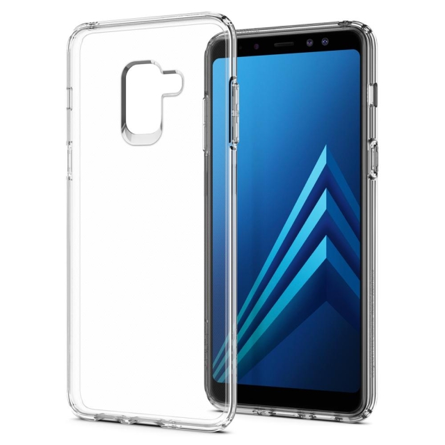 Чехол-капсула SPIGEN для Galaxy A8 (2018) - Liquid Crystal - Кристально-прозрачный - 590CS22748