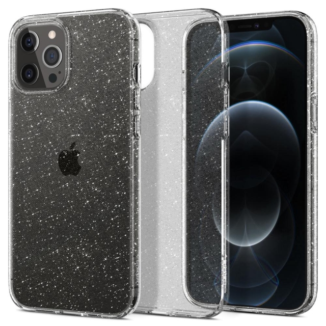 Чехол SPIGEN для iPhone 12 Pro Max - Liquid Crystal Glitter - Прозрачный кварц - ACS01614