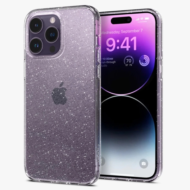 Чехол SPIGEN для iPhone 14 Pro Max - Liquid Crystal Glitter - Прозрачный кварц - ACS04810