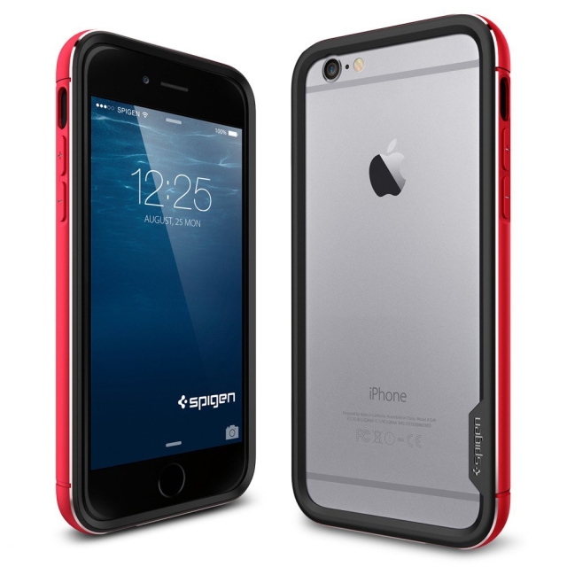 Премиум бампер SPIGEN для iPhone 6s / 6 - Neo Hybrid EX Metal - Красный - SGP11189