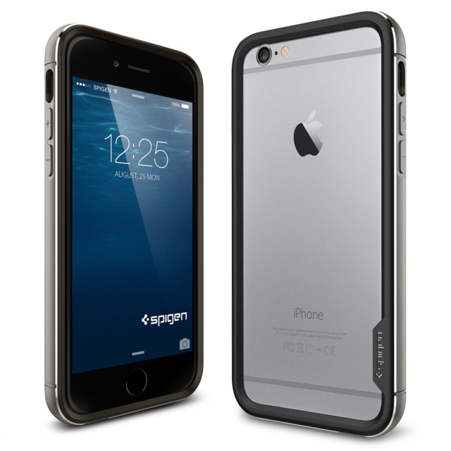 Премиум бампер SPIGEN для iPhone 6s / 6 - Neo Hybrid EX Metal - Серый - SGP11190