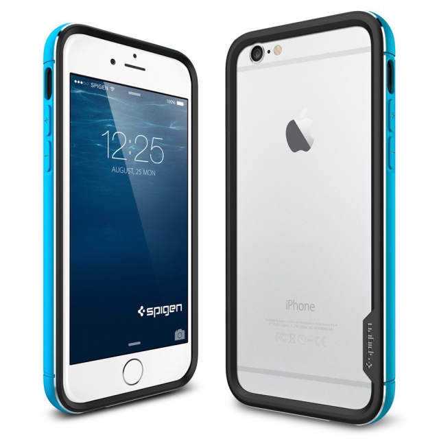 Премиум бампер SPIGEN для iPhone 6s / 6 - Neo Hybrid EX Metal - Синий - SGP11188