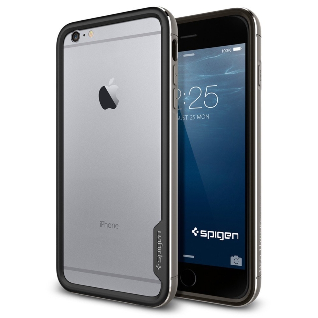 Премиум бампер SPIGEN для iPhone 6s Plus / 6 Plus - Neo Hybrid EX Metal - Серый - SGP11195