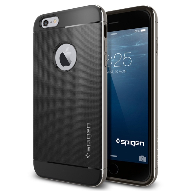 Премиум чехол SPIGEN для iPhone 6s Plus / 6 Plus - Neo Hybrid Metal - Серый - SGP11177