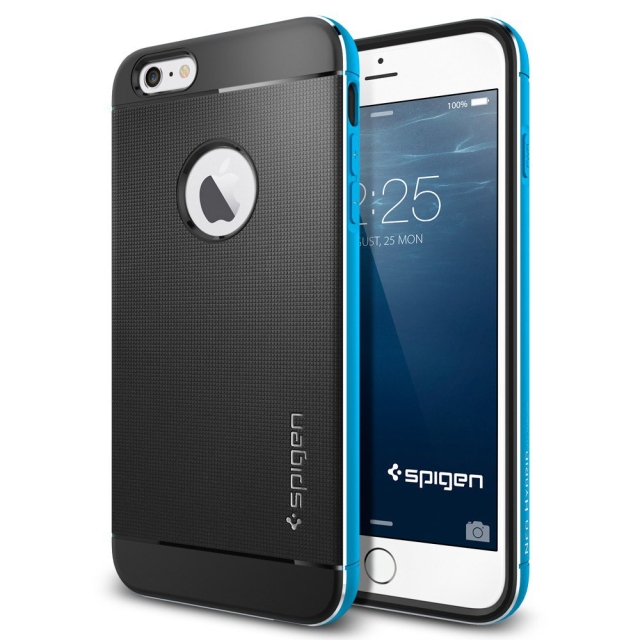 Премиум чехол SPIGEN для iPhone 6s Plus / 6 Plus - Neo Hybrid Metal - Синий - SGP11072