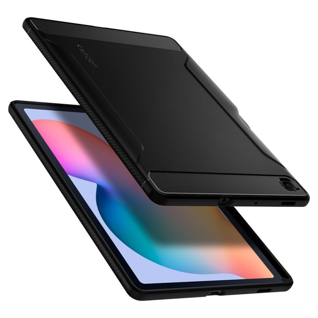 Прочный чехол SPIGEN для Galaxy Tab S6 Lite - Rugged Armor - Черный - ACS01284