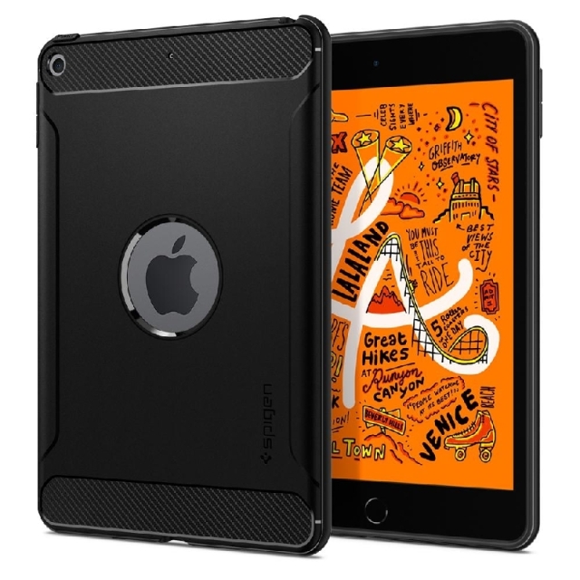 Прочный чехол SPIGEN для iPad Mini 5 - Rugged Armor - Черный - 051CS21447