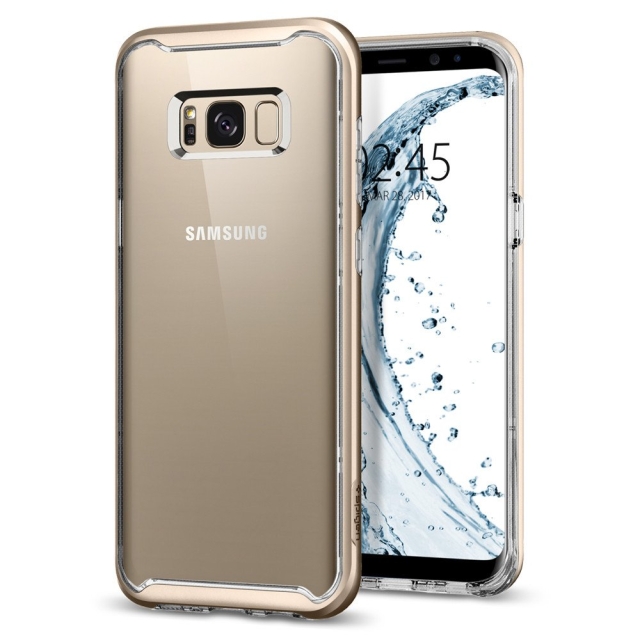Прозрачный чехол SPIGEN для Galaxy S8 - Neo Hybrid Crystal - Золотой - 565CS21603