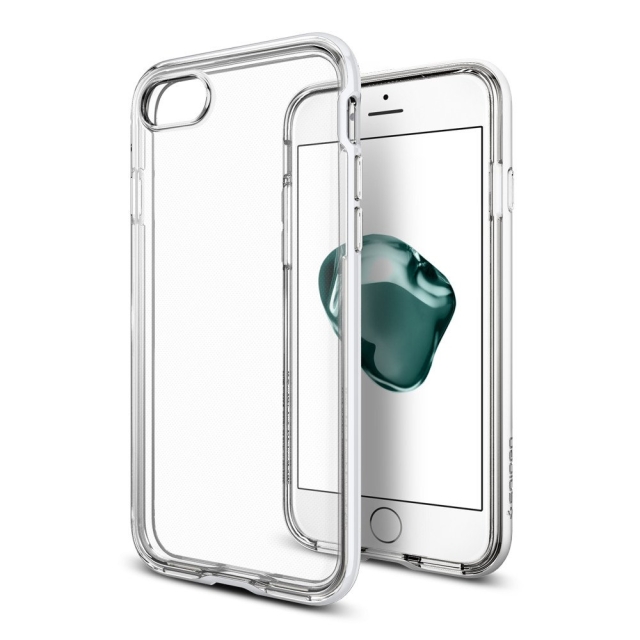 Прозрачный чехол SPIGEN для iPhone SE (2022/2020)/8/7 - Neo Hybrid Crystal - Белый - 042CS21040