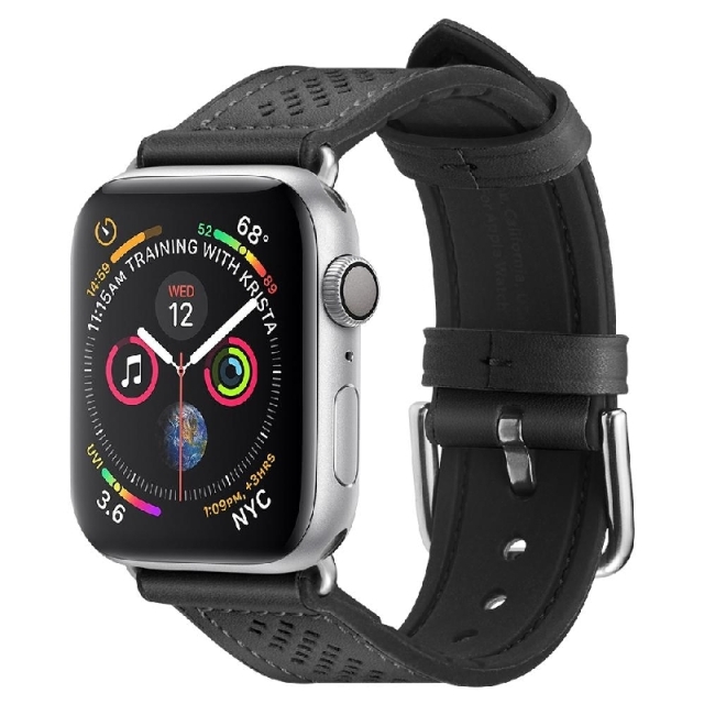 Ремешок SPIGEN для Apple Watch 5 / 4 (40мм) - Watch Band Retro Fit - Черный - 061MP27003