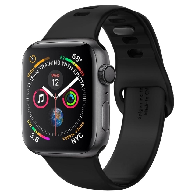 Ремешок SPIGEN для Apple Watch 5 / 4 (44мм) - Watch Band Air Fit - Черный - 062MP25400