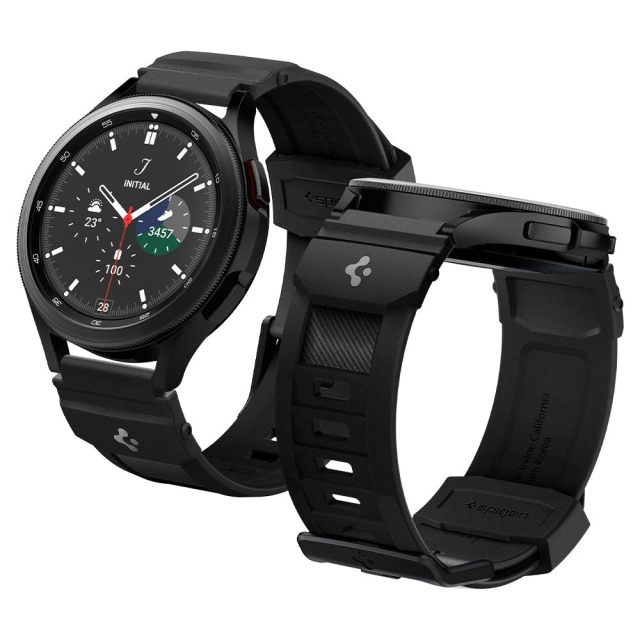 Ремешок SPIGEN для Galaxy Watch (20mm) - Band Rugged Armor - Черный - AMP04031