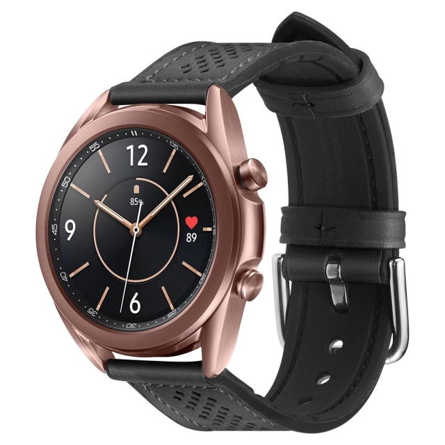 Ремешок SPIGEN для Galaxy Watch 3 (41mm) - Retro Fit (20mm) - Чёрный - AMP00694