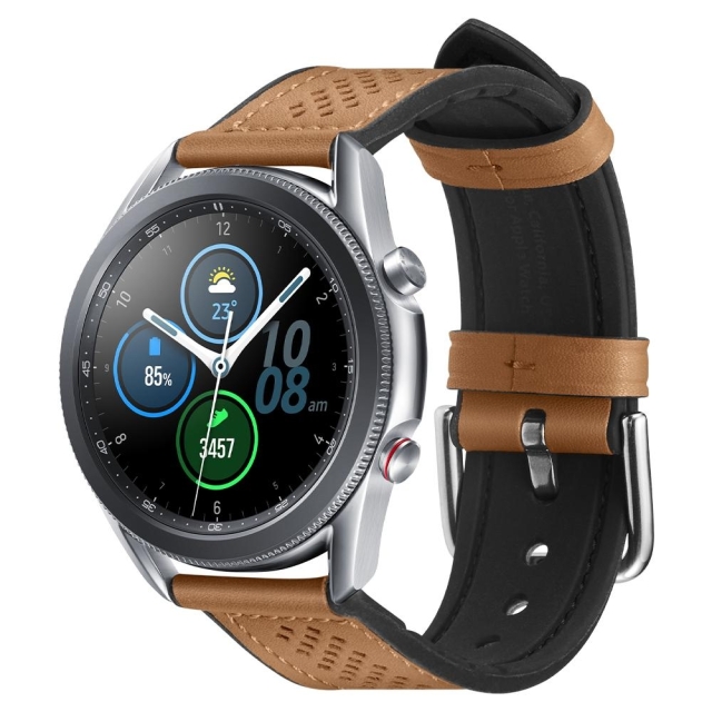 Ремешок SPIGEN для Galaxy Watch 3 (45mm) - Retro Fit (22mm) - Коричневый - 603MP26446