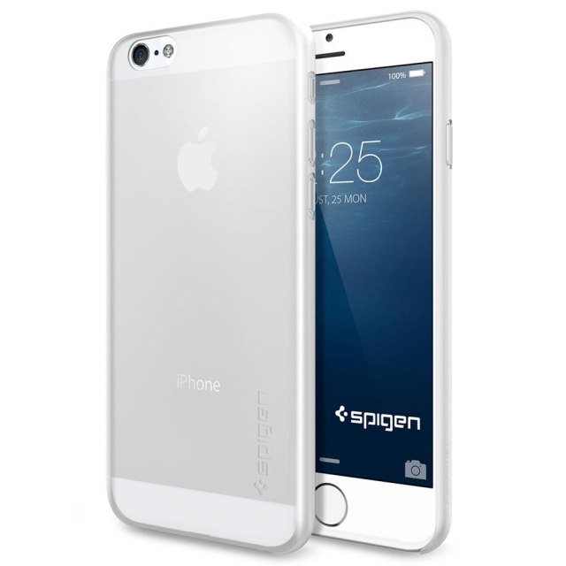 Оригинальный чехол SPIGEN для iPhone 6s / 6 - Air Skin - Матово-прозрачный - SGP11078