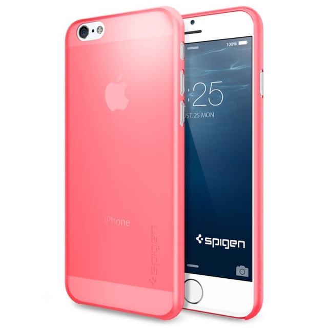 Оригинальный чехол SPIGEN для iPhone 6s / 6 - Air Skin - Светло-розовый - SGP11081