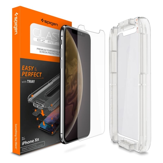 Защитное стекло SPIGEN для iPhone 11/XR - GLAS.tR EZ FIT - Прозрачный - 1 шт - 064GL24818