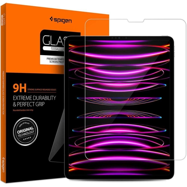 Защитное стекло SPIGEN для iPad Pro 12.9 (2022/2021/2020) - GLAS.tR Slim - Прозрачный - 1 шт - 068GL25594