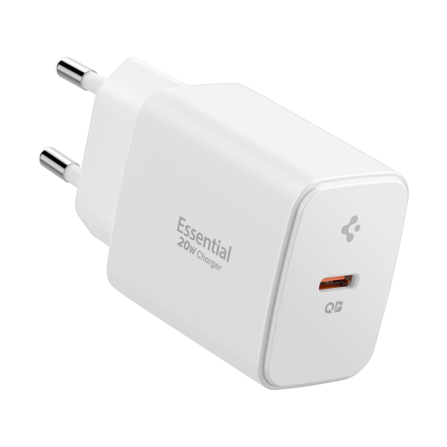 Сетевое зарядное устройство SPIGEN - Essential 20W Wall Charger EE201EU - Белый - ACH08701