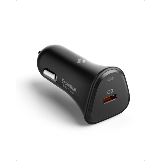 Автомобильное зарядное устройство SPIGEN для смартфона - Essential 30W Car Charger EV301 - Черный - ACP08699