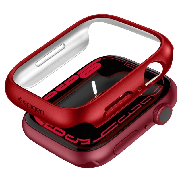 Чехол SPIGEN для Apple Watch 8/7 (45 mm) - Thin Fit - Красный - ACS04177
