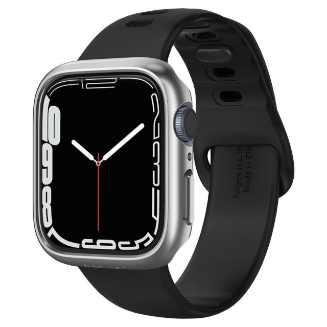 Чехол SPIGEN для Apple Watch 8/7 (45 mm) - Thin Fit - Серебристый - ACS04178