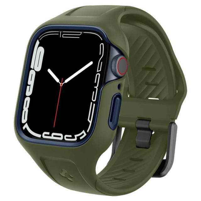 Чехол с ремешком SPIGEN для Apple Watch 9/8/7 (45 mm) - Liquid Air Pro - Зеленый - ACS04408