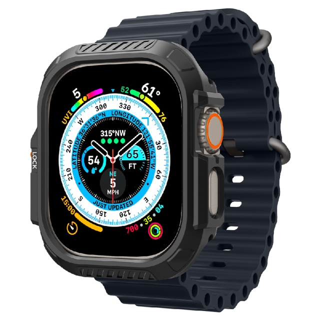 Чехол SPIGEN для Apple Watch Ultra (49 mm) - Lock Fit - Черный - ACS06208
