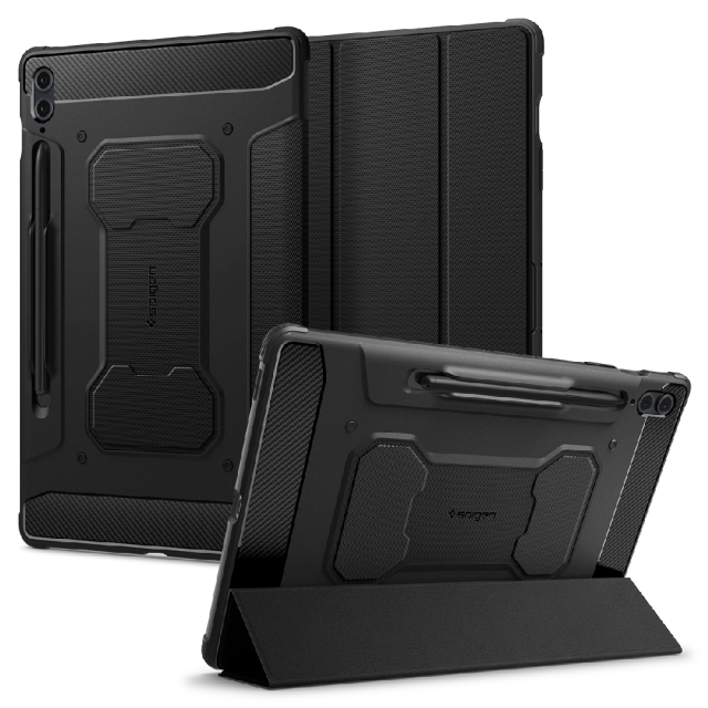 Чехол SPIGEN для Galaxy Tab S9 FE Plus (2023) - Rugged Armor Pro - Черный - ACS06856