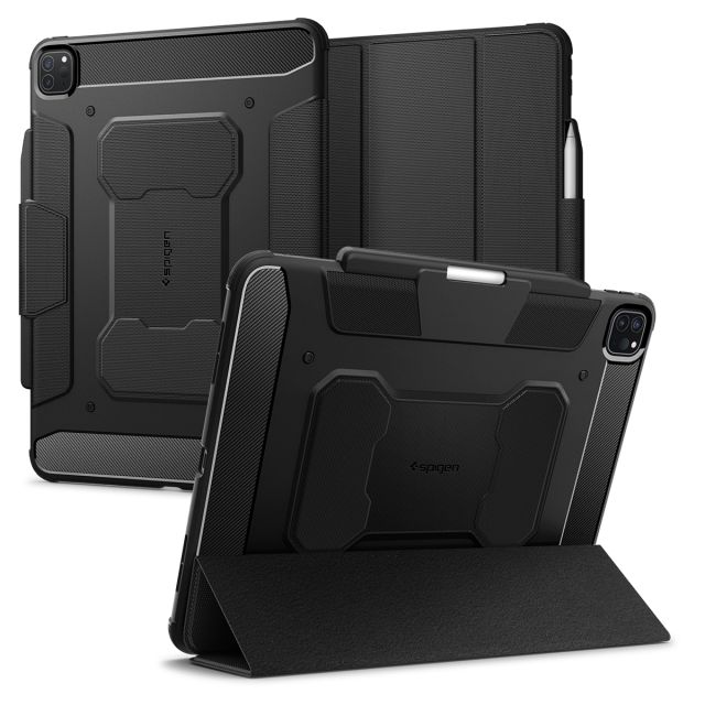 Чехол-подставка SPIGEN для iPad Pro 13 (2024) - Rugged Armor Pro - Черный - ACS07007