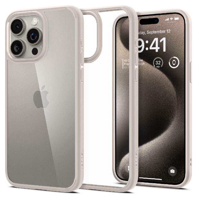 Чехол SPIGEN для iPhone 15 Pro Max - Ultra Hybrid - Серый - ACS07209
