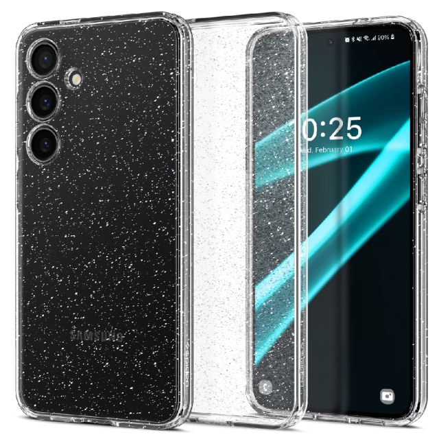 Чехол SPIGEN для Galaxy S24 Plus - Liquid Crystal Glitter - Прозрачный/Блестки - ACS07325