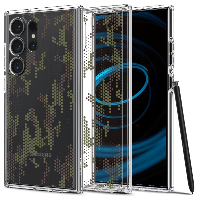 Чехол SPIGEN для Galaxy S24 Ultra - Ultra Hybrid - Прозрачный/Зеленый - ACS07547