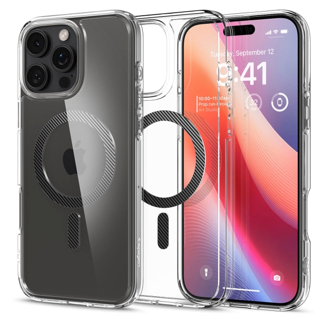 Чехол SPIGEN для iPhone 16 Pro Max - Ultra Hybrid MagSafe - Прозрачный Карбон - ACS08000