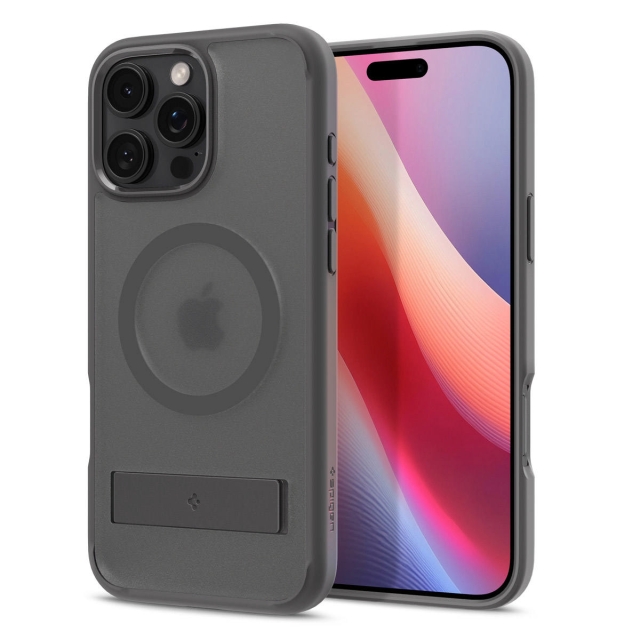 Чехол-подставка SPIGEN для iPhone 16 Pro Max - Ultra Hybrid S MagSafe - Серый Матовый - ACS08378