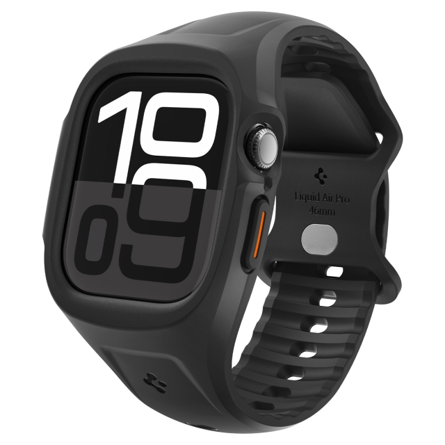 Чехол SPIGEN для Apple Watch 10 (46 mm) - Liquid Air Pro - Черный - ACS09317