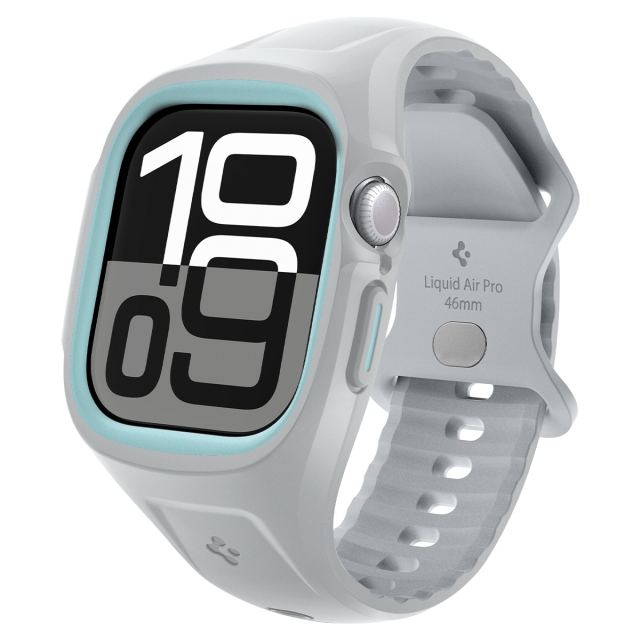 Чехол с ремешком SPIGEN для Apple Watch 10 (46 mm) - Liquid Air Pro - Серый - ACS09318
